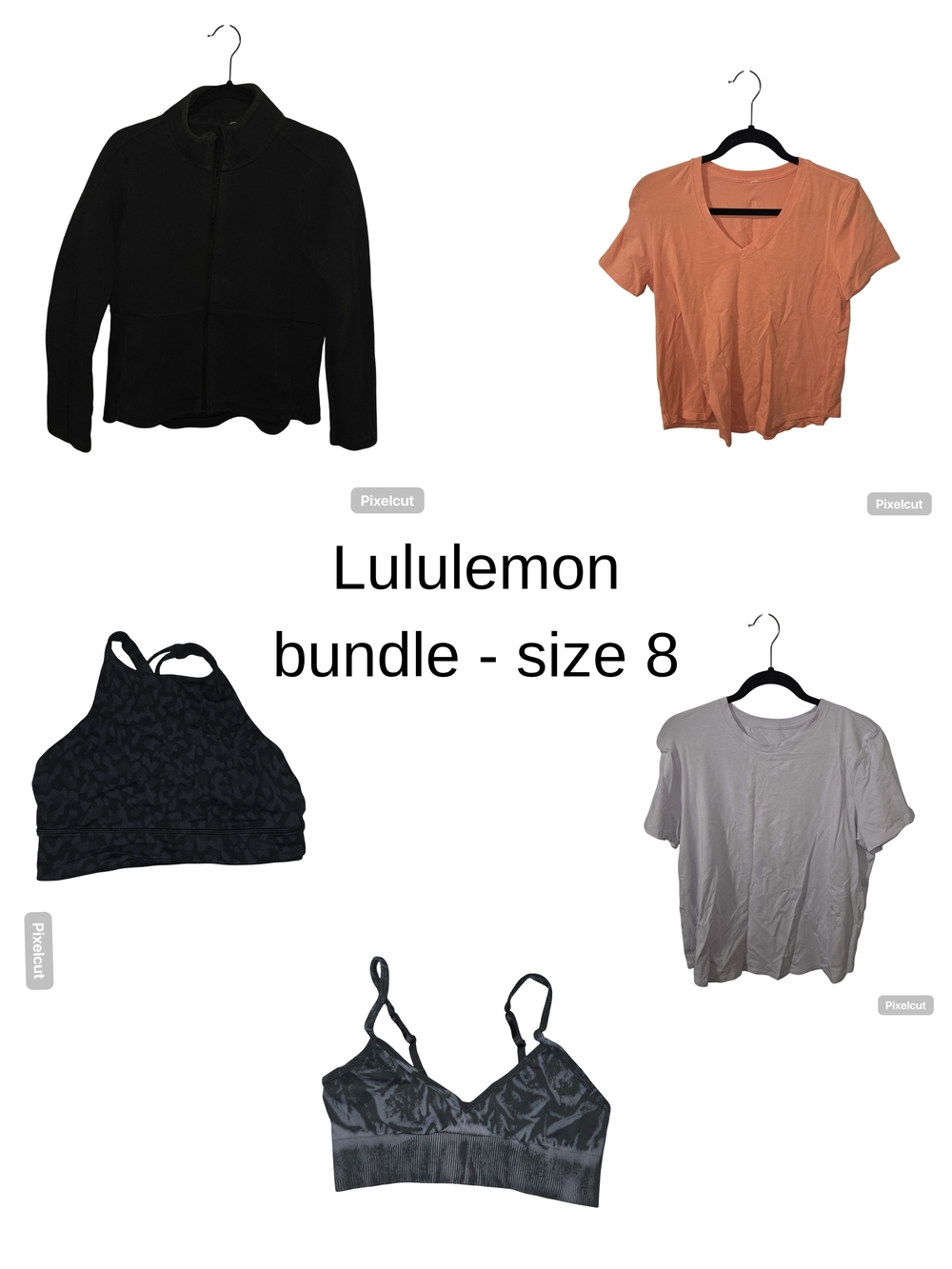 lululemon athletica Women's Mixed Tops Bundle - Black, Purple, Coral, Gray